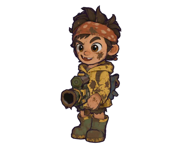 Muddy, a hero from the game
