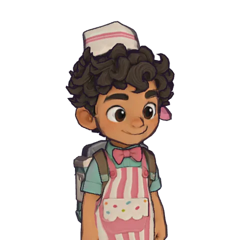 Scoop, a hero from the game