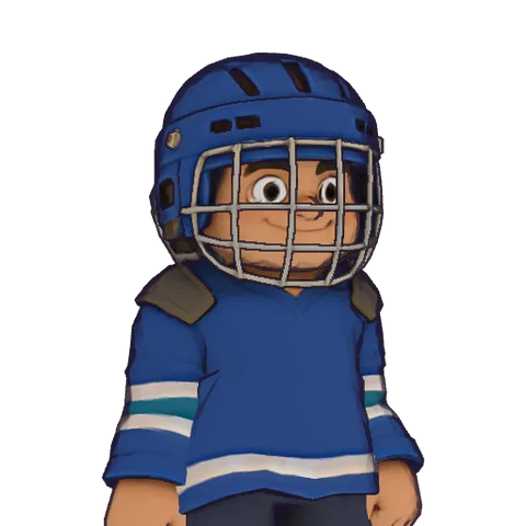 Goalie, a hero from the game