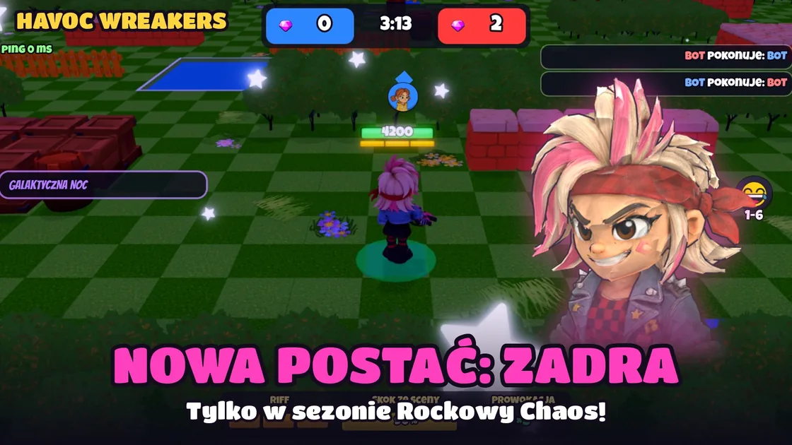 Zadra, nowa postać w Havoc Wreakers na Roblox